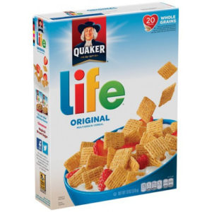 quaker life cereal or cap’n crunch