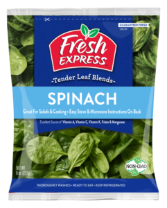 fresh express spinach